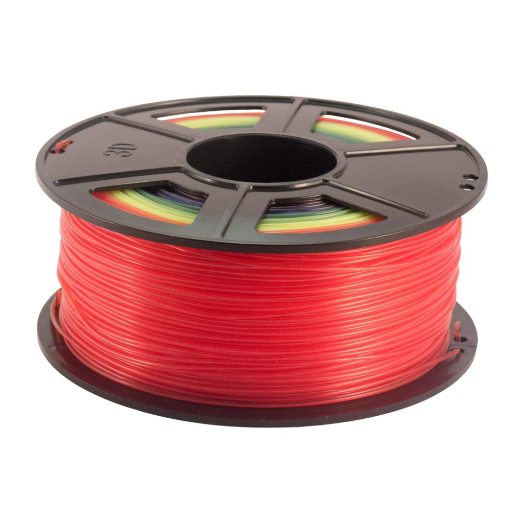 Plastech PLA Filament Regnbåge 1,75 mm 1 kg Creedo3D